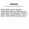 Tor Rear Inner Toe Compensator Link For Ford Explorer Mercury Mountaineer Lincoln Aviator TOR-ES800560